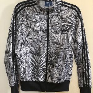 Adidas palm leaf Black&White sweatshirt